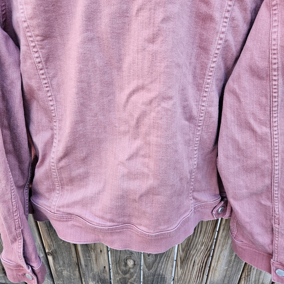 EVRI Dusty Rose Denim Jacket with Button Front Size 2X - Picture 16 of 16